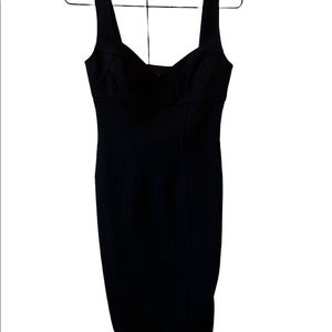 Sexy midi black DVF dress with beautiful stitching. EUC size 0
